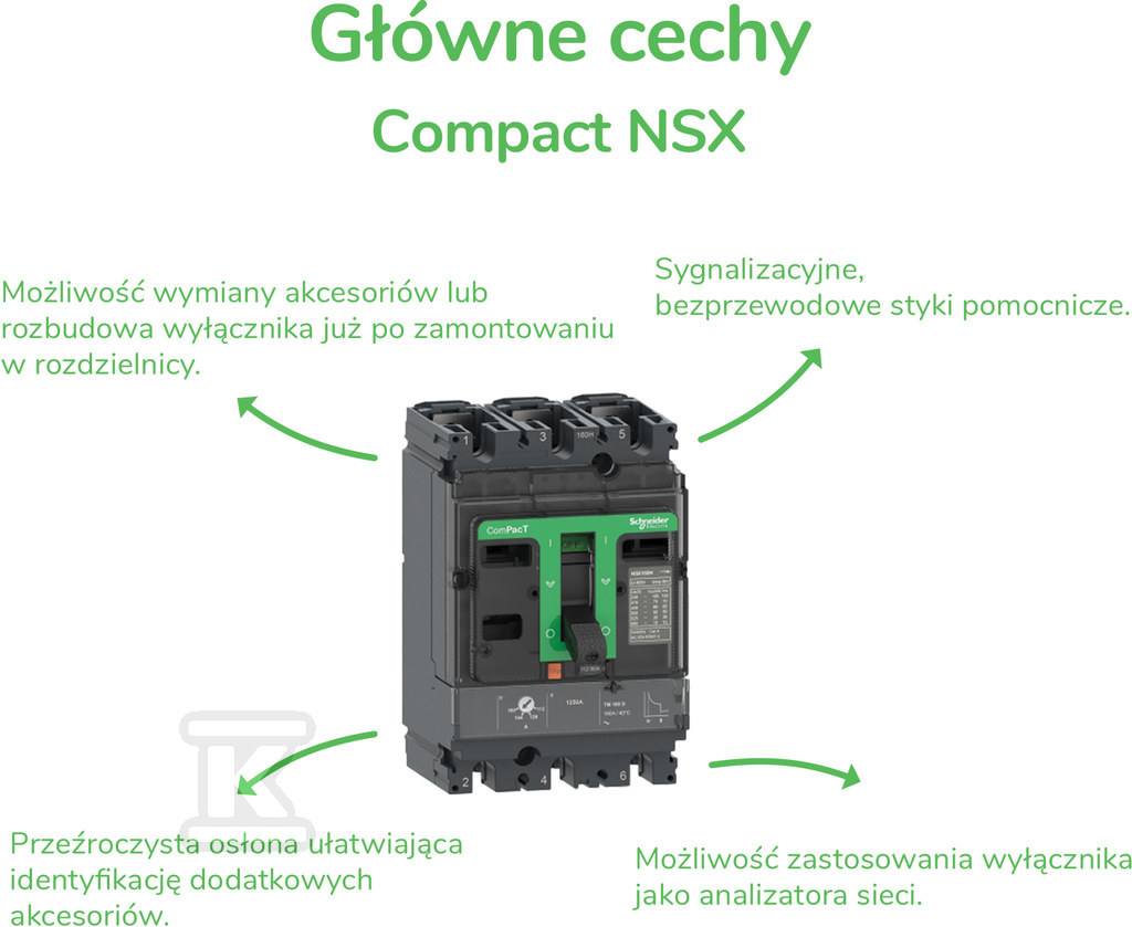 Wyłącznik ComPacT NSX, 400H, Mic2.3, - C40H32D400